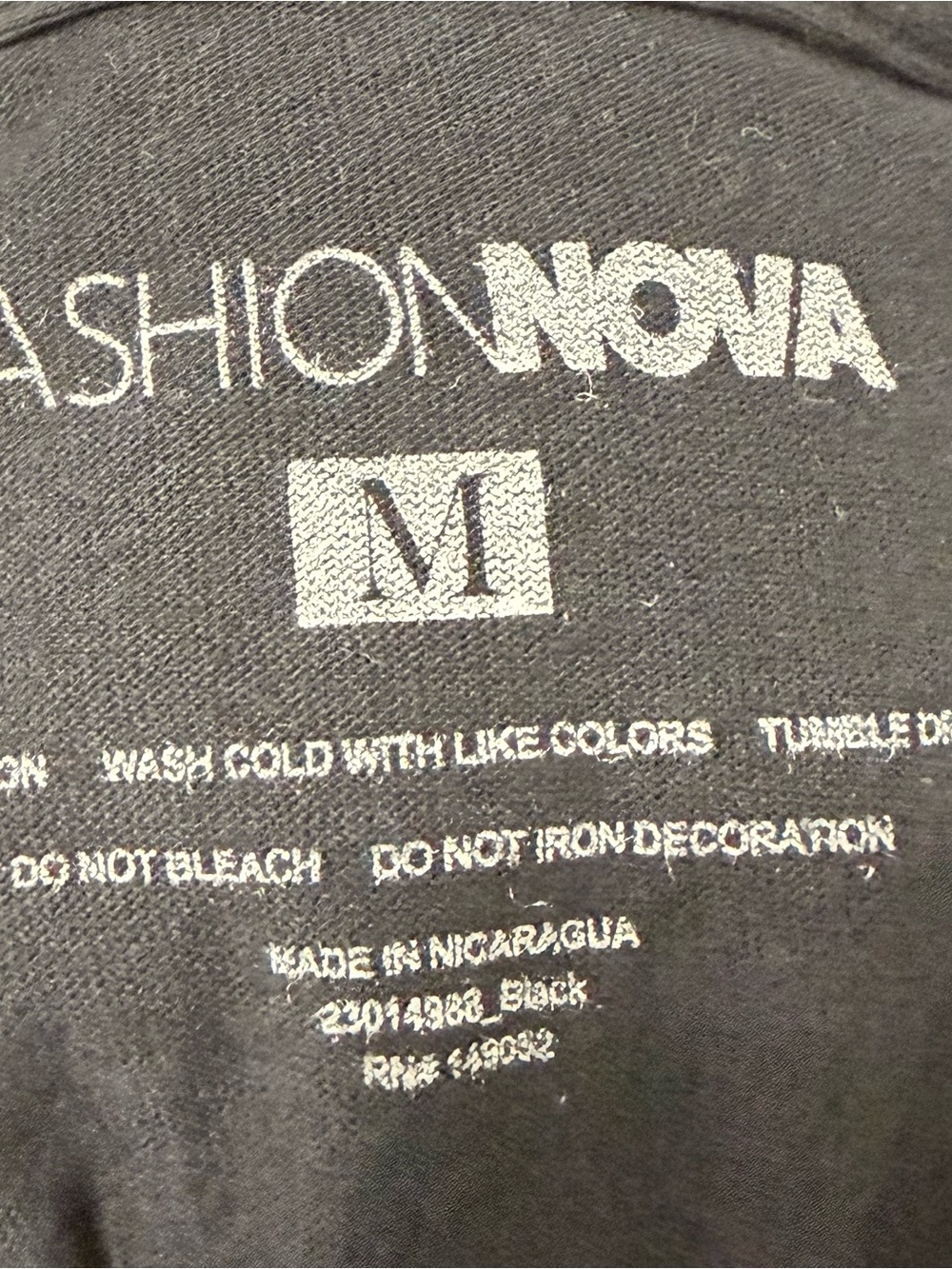 Fashion Nova Men’s Black Cotton Graphic Print Crew Neck Short Sleeve T-Shirt - Picture 2 of 2